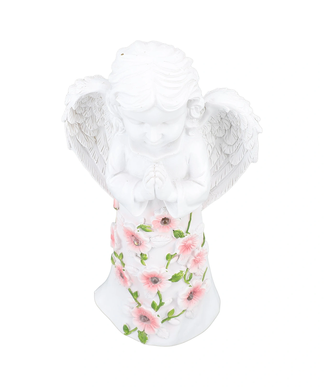 Mufunye Güneş Enerjili Reçine Melek Heykeli, Dış Mekan Bahçe Dekorasyonu, Otomatik Işıklandırma, Su Geçirmez Bahçe Aksesuarı