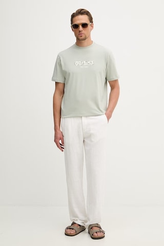 Guess M6gı16k3032k3032 Cn Ss Logo Con Erkek Tişört Yeşil