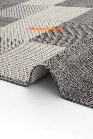 Mono Mno 01 Grey Hav Toz Vermez Kaymaz Tabanlı Şık Kilim
