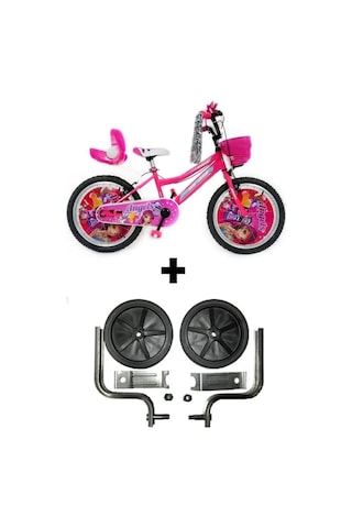 Sarissa Angels 20 Jant 6 Ve 10 Yaş Çocuk Bisikleti Pembe + Yan Destek Tekeri Pembe