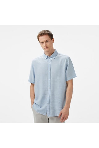 Nautica Erkek Mavi Classic Fit Çizgili Gömlek Çizgili W55447t Mavi