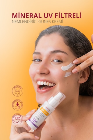 Kuru Ciltler İçin Güneş Kremi Suncare+ Spf 50+ Faktör Nemlendirici Güneş Kremi 50ml