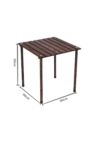 Bag The Joy Ahşap Masa Sandalye Seti Antrasit-Koyu Gri-50 50 50cm Gri