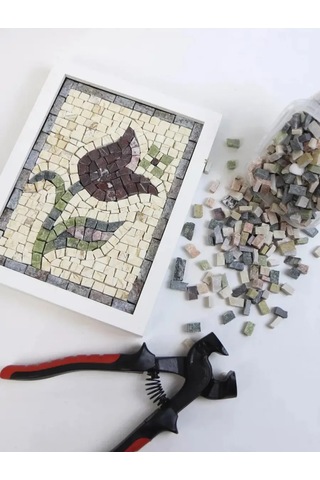 Artworker 1,3 Kg Çeşitli Boyutlarda Doğal Taş - Roma Mozaik İçin 449589897