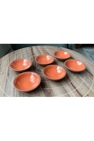 Athstore Turuncu Sosluk Reçellik Çerezlik Lokumluk Kase 6 Lı Set Turuncu