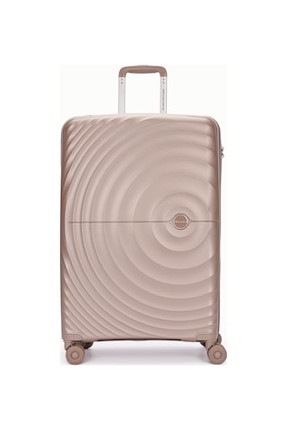 Benetton Büyük Boy %100 Polipropilen Valiz Şampanya 14bnt8002 Kahverengi