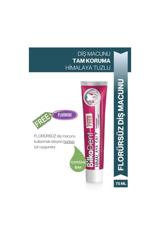BilkaDent Florürsüz Himalaya Tuzu Diş Macunu 75 ML