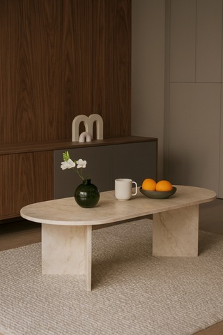 Sahra Model Modern Orta Sehpa 90x45x45 Cm Traverten