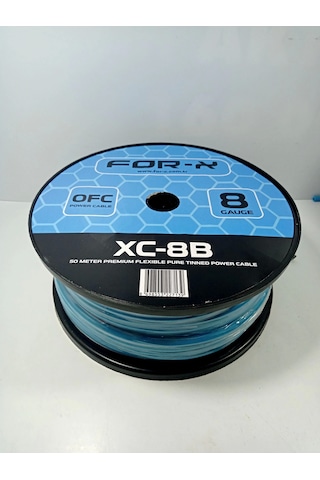 For-x Bakır Amfi Güç Kablosu 8ga %100 Bakır For-x Ofc 8ga Anfi Power Kablosu 5 Metre