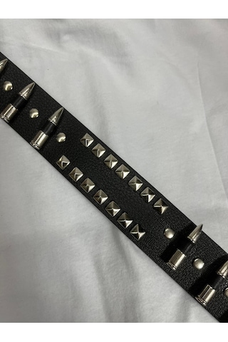 Dükkan Design Gotik Kemer Siyah