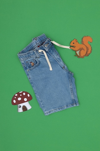 U.s. Polo Assn. Erkek Çocuk Mavi Şort Jean 50304249-dn0022 Mıd Blue