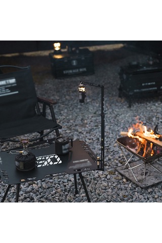 Shinetrip Açık Taşınabilir Kamp Işık Rafı Ölçeklenebilir Çok Siyah