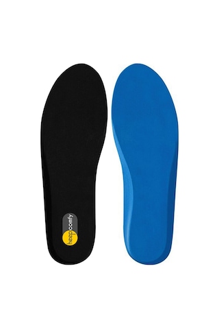 Heep Siyah Mavi Renk Hafızalı Sünger Destekli Ayakkabı Tabanlığı Siyah