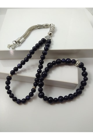 Yıldız Taşı Tespih ve Bileklik Takım / Doğaltaş Tespih-Bileklik  T