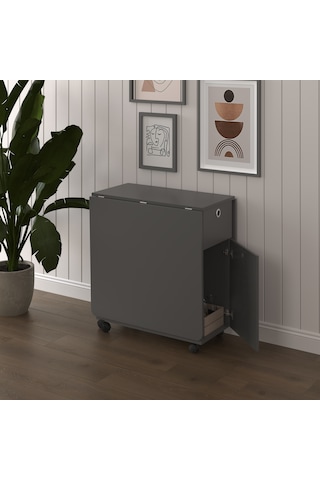 %100 MDFLAM Katlanır Mutfak Yemek Çalışma Masası Asra Trend KM-28 Anstrasit