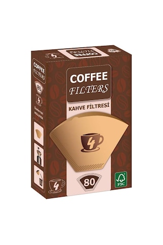 Filters Filtre Kahve Kağıdı 80'li Brown 1x4 S