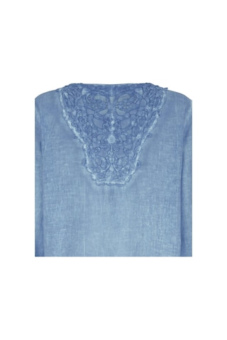 Bulalgiy Kadın Mavi Dantelli Tunik - Bga233591-mavi