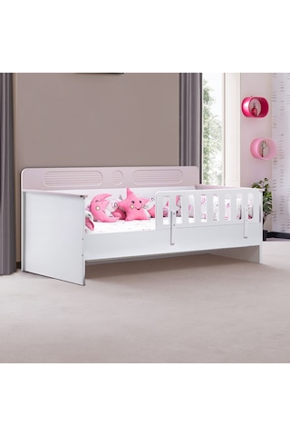 Karyola, Flora Montessori Karyola - Pembe + 1 Adet Comfort Yatak