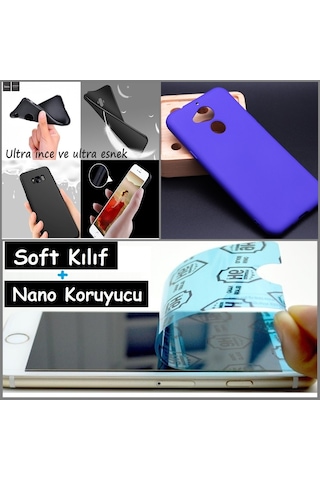 Gm5 Plus Kaliteli Soft Silikon Kilif + Nano Ekran Koruyucu 246992935 - Renk / Lacivert