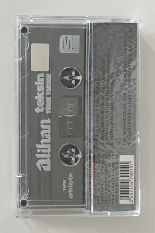 Alihan Yürek Yangını Teksin Kaset Orjnal Dönem Baskı Kaset