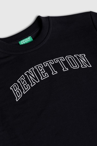 United Colors Of Benetton Erkek Çocuk Bnt-b23342 Sweatshirt Siyah-2128 SIYAH