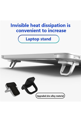 Dizüstü Bilgisayar Standı 1 Çift Mini Katlanabilir Dizüstü Bilgisayar Standı Çinko Alaşım Klavye Yükseltici