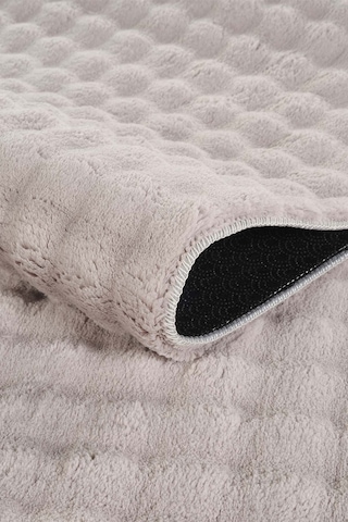 Bubble Oval Yumuşak Peluş Kaymaz Salon Oturma Yatak Odası Balkon Mutfak Halısı Yolluk Gri