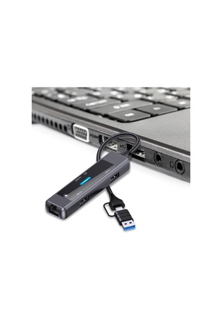 Suntek 5 In 1 Usb C Hub Klavye Dizüstü Flash Sürücü Için