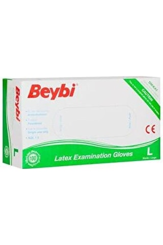 Beybi Lateks Pudralı Eldiven 100'Lü