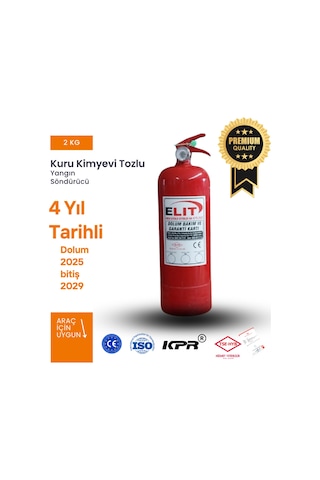 2 Kg Kuru Kimyevi Tozlu Yangın Söndürücü