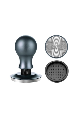 Kahve Sabit Basınçlı Toz Pres Ayarlanabilir Etki Çekiç 51mm , Boyut:gümüş Mavi İplik+yuvarlak Taban Diğer