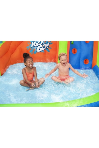 H2ogo 53408 Turbo Splash Çocuklar İçin Şişme Mega Su Parkı 2.70 M Mavi - Turuncu
