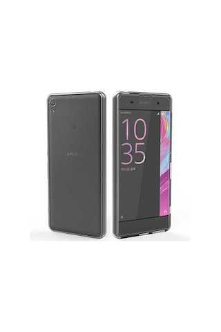 Sony Xperia X Kılıf Zore Şeffaf Ince Ve Esnek Süper Silikon Kılıf Renksiz
