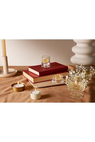 Kokulu Tealight Mum, Mango Kokulu, Karışık Renkli, 18'li Paket, 3,5 Saatlik Yanma Süresi - Ev Mumu - İç Dekorasyon Genel