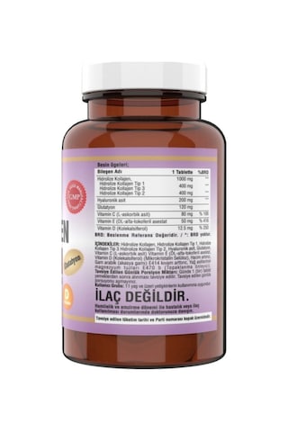Collagen Kollajen 1000 Mg Tip 1-2-3 Vitamin C - 90 Tablet