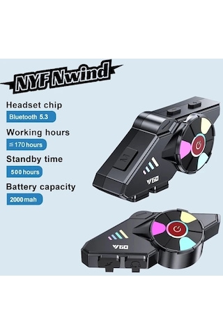 Y60 İntercom Motor Kurye Kask Motosiklet Kulaklık Bluetooth