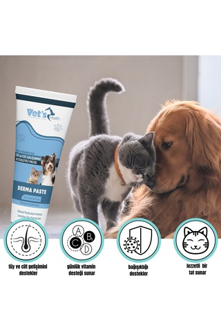 Vet's Health Dermapaste Tüy ve Cilt Gelişimini Destekleyici Pasta 100 G