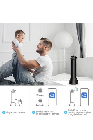 Wezone V10 Mini Akıllı Güvenlik Kamerası: Gece Görüşü, 1080p, İnsan Algılama, Kablosuz Kontrol Diğer