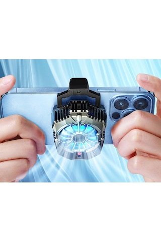 Cep Telefon Sessiz Soğutma Fanı Radyatör Soğutucu iOs Uyumlu  Android Pubg Gaming Soğutucu