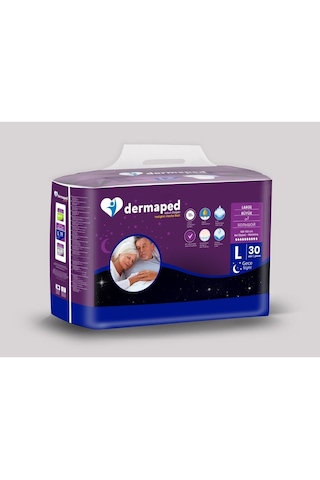 Dermaped 10 Damla Gece Hasta Bezi Large 60 Adet L