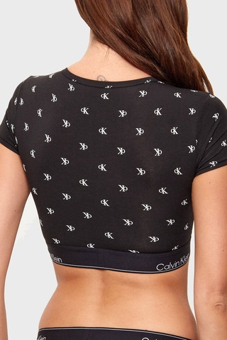 Calvin Klein Bayan Crop Lv00qf8495 Pcs Siyah Siyah