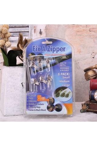 Flybuy Kutu Fermuar Düzeltici, 3x Evrensel Fermuar Onarıcı, Küçük-medium-büyük Boyutlu Anında Onarım