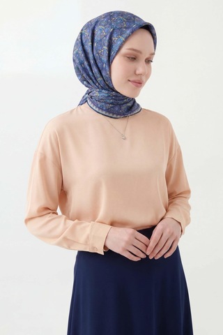 Silk Home Soft Eşarp Rûmi Lacivert 90x90 Çok Renkli