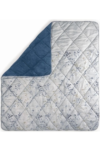Cotton Box Velvet Çift Kişilik Yorgan Nitsa Denim 195x215 Cm Antrasit