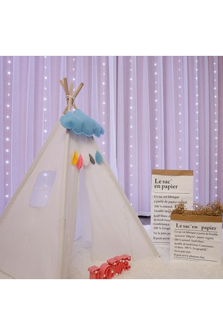 Leezsing Usb Kontrollü Yeşil 3x3m Led Perde Işığı, Solar Enerjili 200 Led İle Ev Dekorasyonu İçin İdeal Diğer