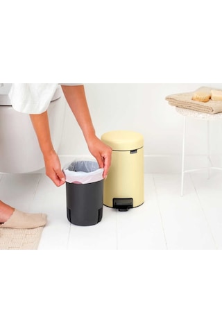 Brabantia Newıcon Mellow Yellow Pedallı Çöp Kutusu 3lt Sarı