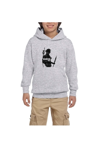 Zepplin Giyim The Last Of Us 2 Ellie Face Gri Çocuk Kapşonlu Sweatshirt