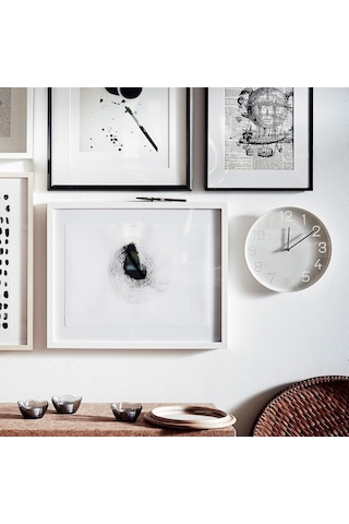 Ikea Tromma Duvar Saati, 25 Cm, Beyaz Çok Renkli
