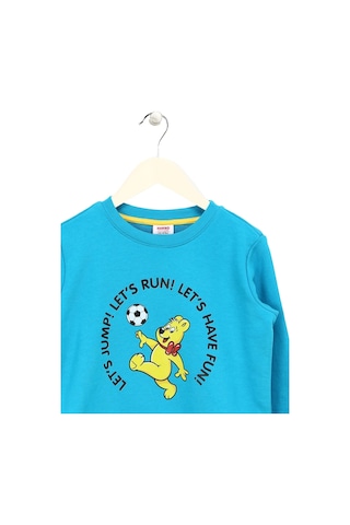 Haribo Hari Bo Erkek Çocuk Mavi Sweatshirt Trk Çok Renkli