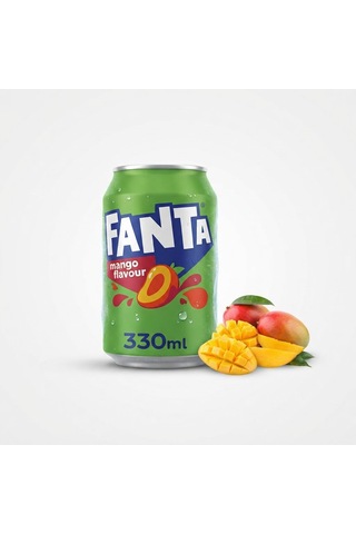 Fanta Mango Flavour Şeftali Ve Mango Aromalı Gazlı İçecek 330 Ml 3 Adet